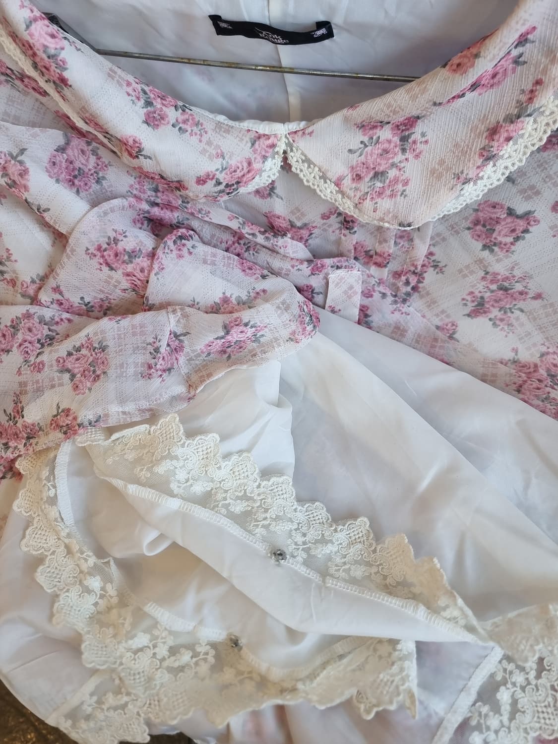 Ank Rouge(앙크루즈) 로즈 플라워 케이프 블라우스/망또 상품이미지5