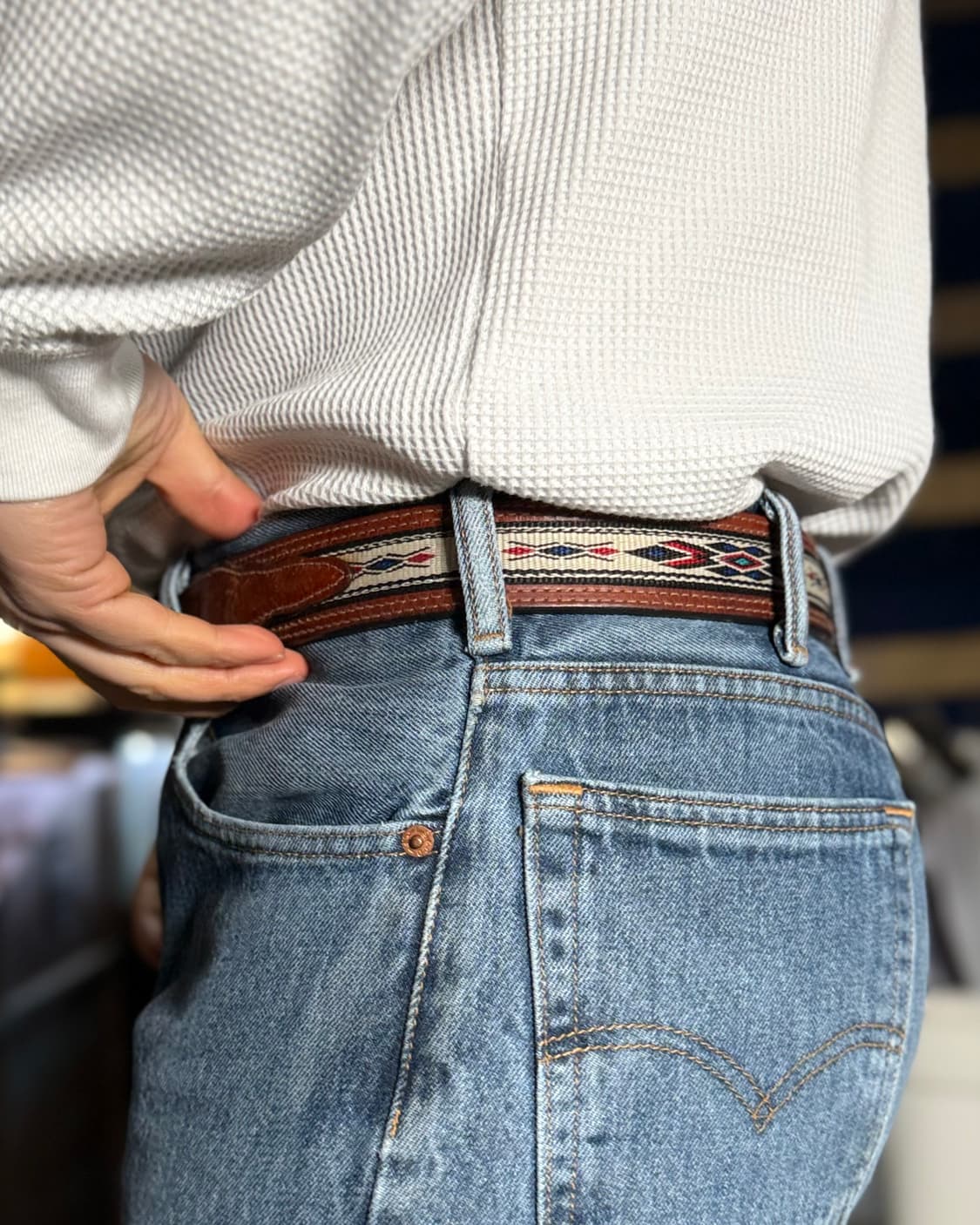 클럽 모나코 나바호 패턴 벨트 M 상품이미지8