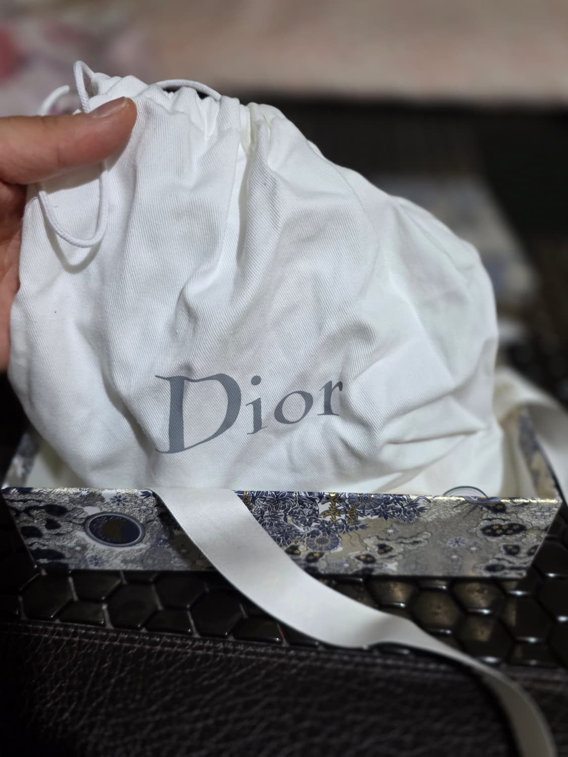 디올 CD 로고 블랙 벨트 상품이미지6