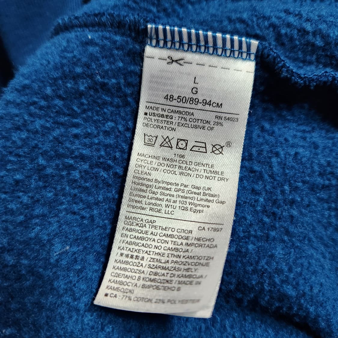 J185 [L] 갭 GAP 후드 집업 상품이미지4