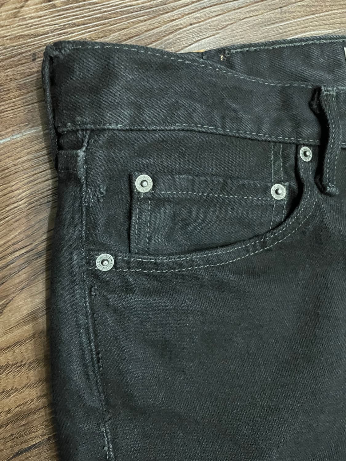 리바이스 505 멕시코 흑청 데님 팬츠 블랙진 상품이미지4