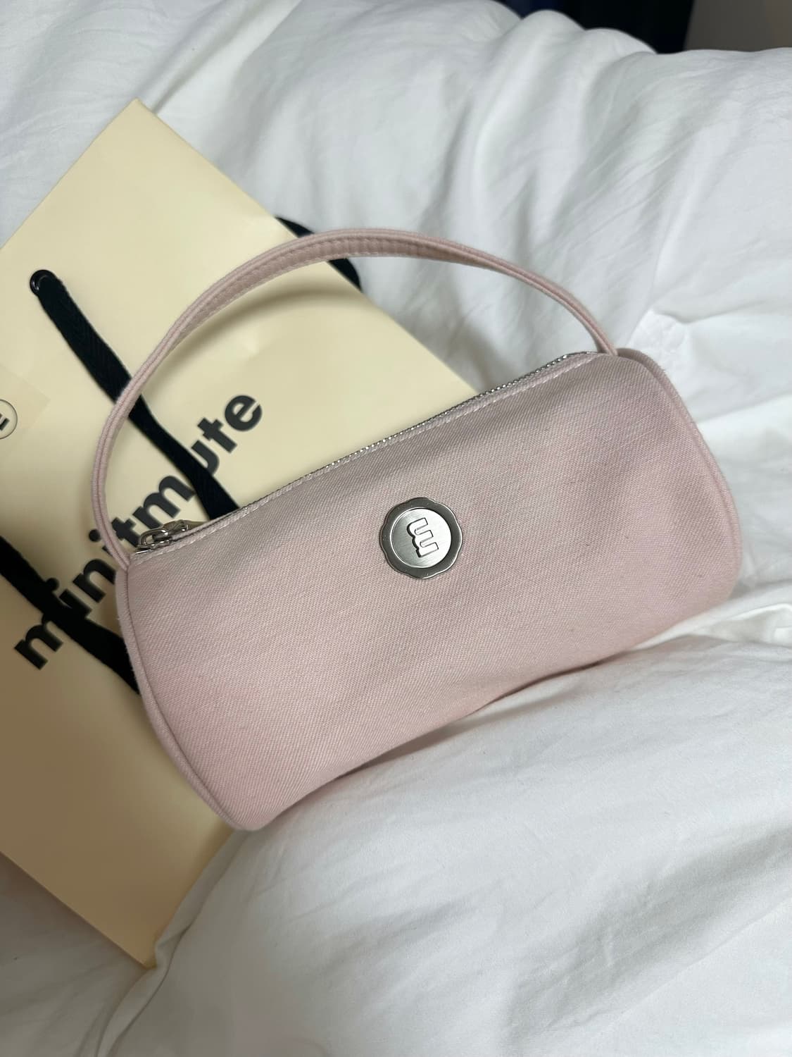 [새제품] 미닛뮤크 클로써클 워싱 핑크 상품이미지4