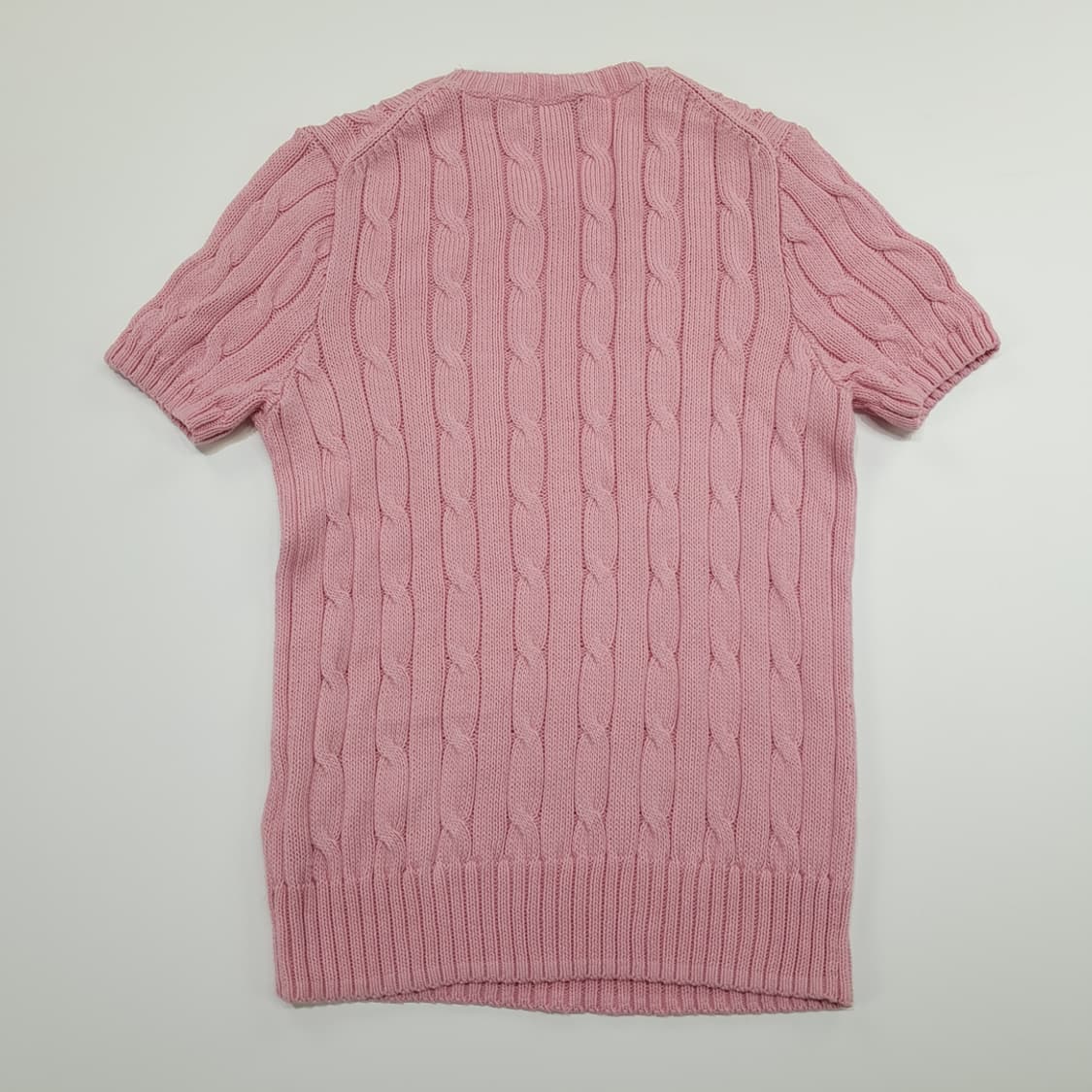 CN811W M 폴로랄프로렌 러블리핑크 QR 피마코튼 케이블 니트 스웨터 상품이미지8