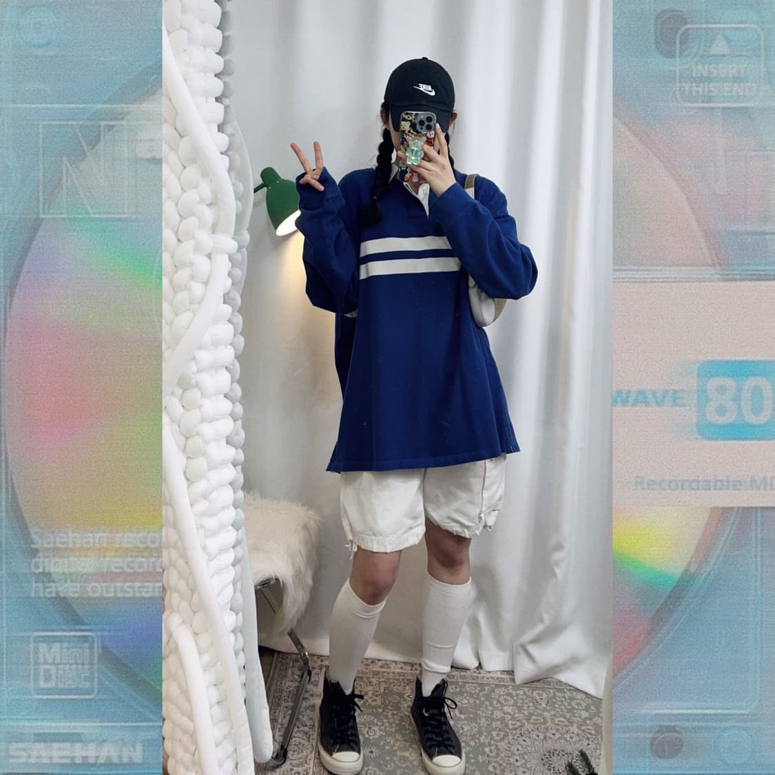 랄프로렌 블루 오버핏 카라 티셔츠 상품이미지6