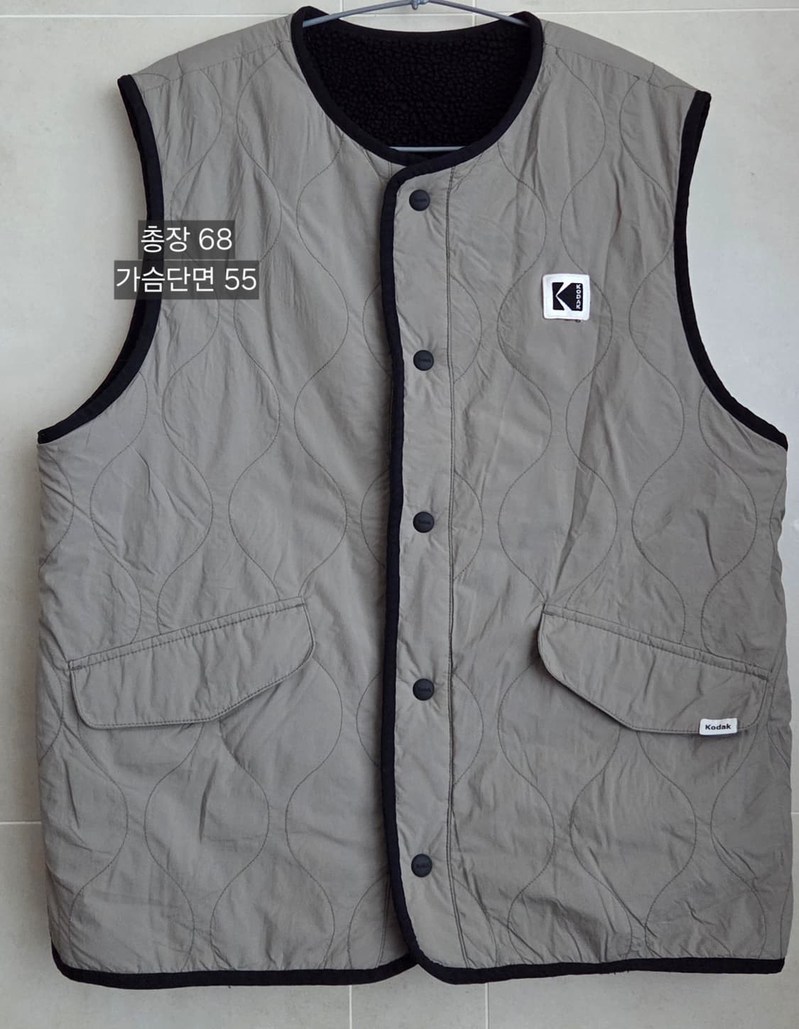 코닥 리버시블 플리스조끼 M사이즈 택포 상품이미지1