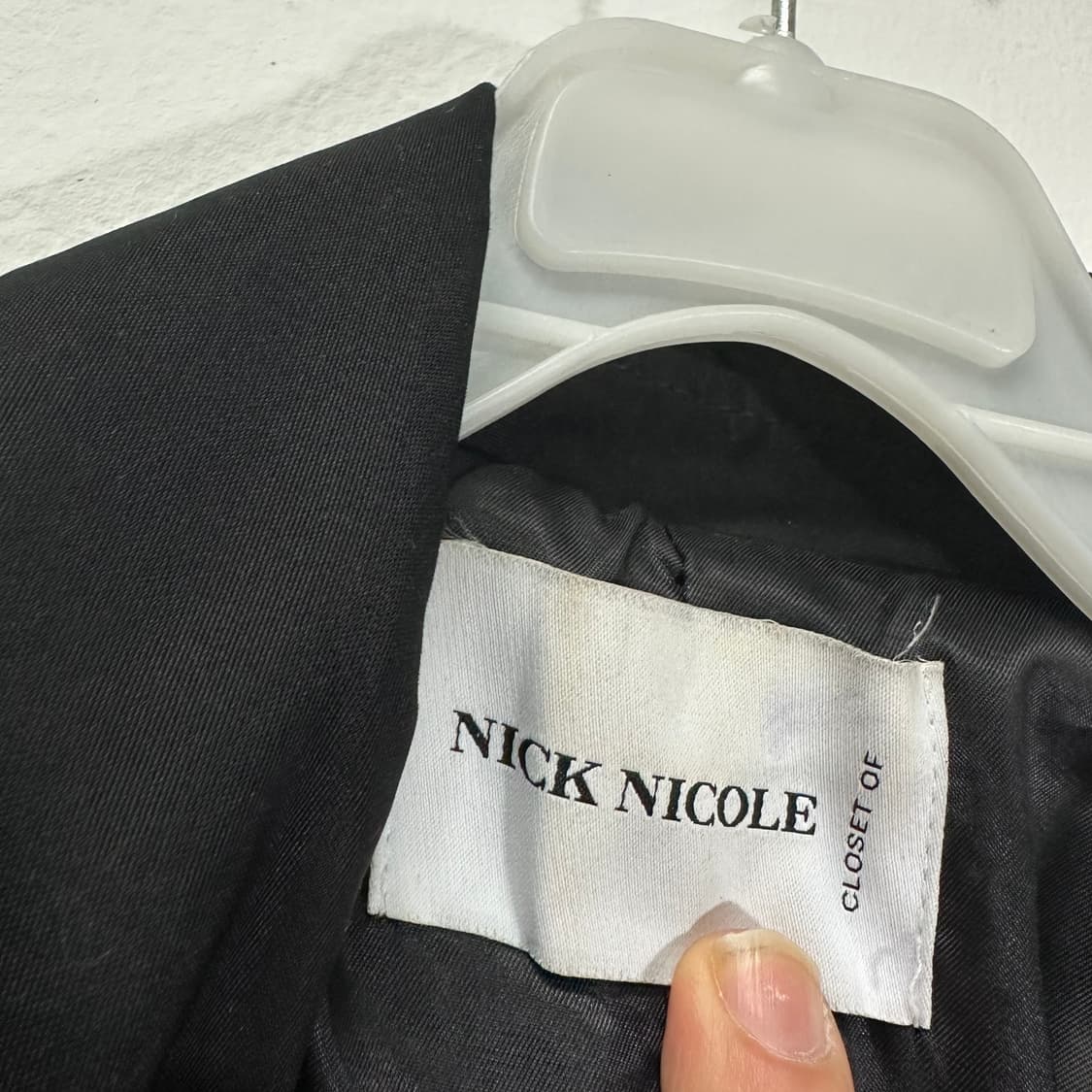 우먼FREE 닉앤니콜 블랙 오버사이즈 더블 트렌치코트 상품이미지4