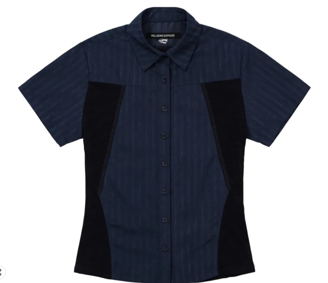 Half Sleeve Hiking Shirt Navy 상품이미지1