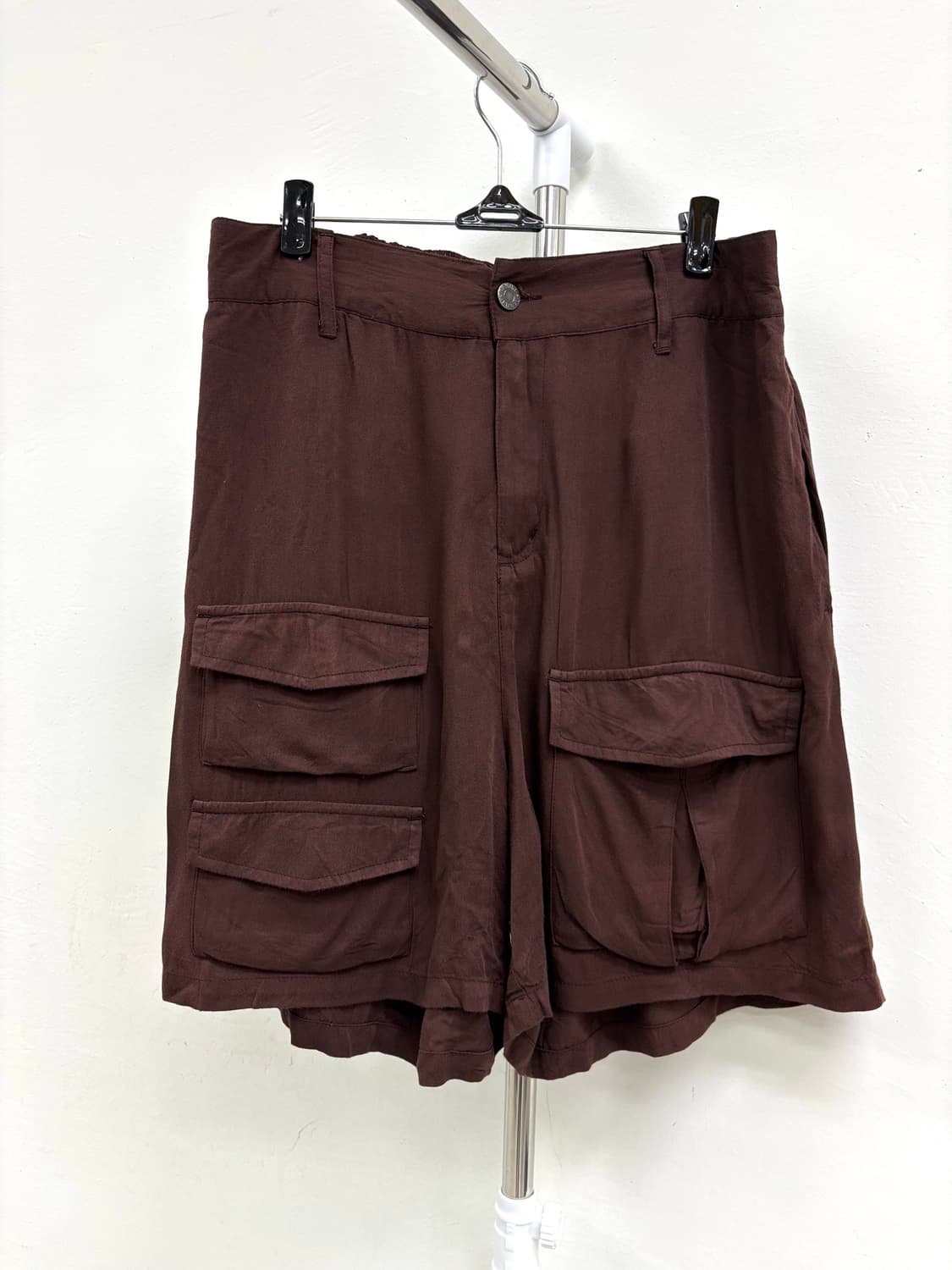 빈티지 브라운 하프팬츠 반바지 상품이미지3