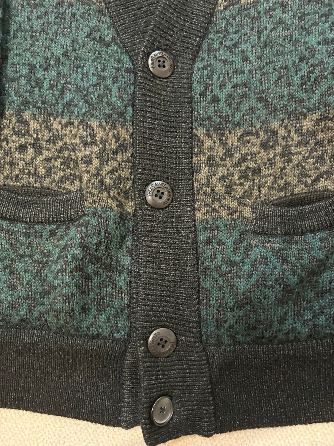 XL 입생로랑 90s 울 니트 가디건 상품이미지5