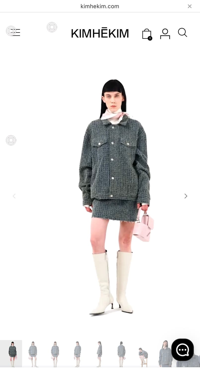 KIMHEKIM 김해김 denim tweed jacket 상품이미지3