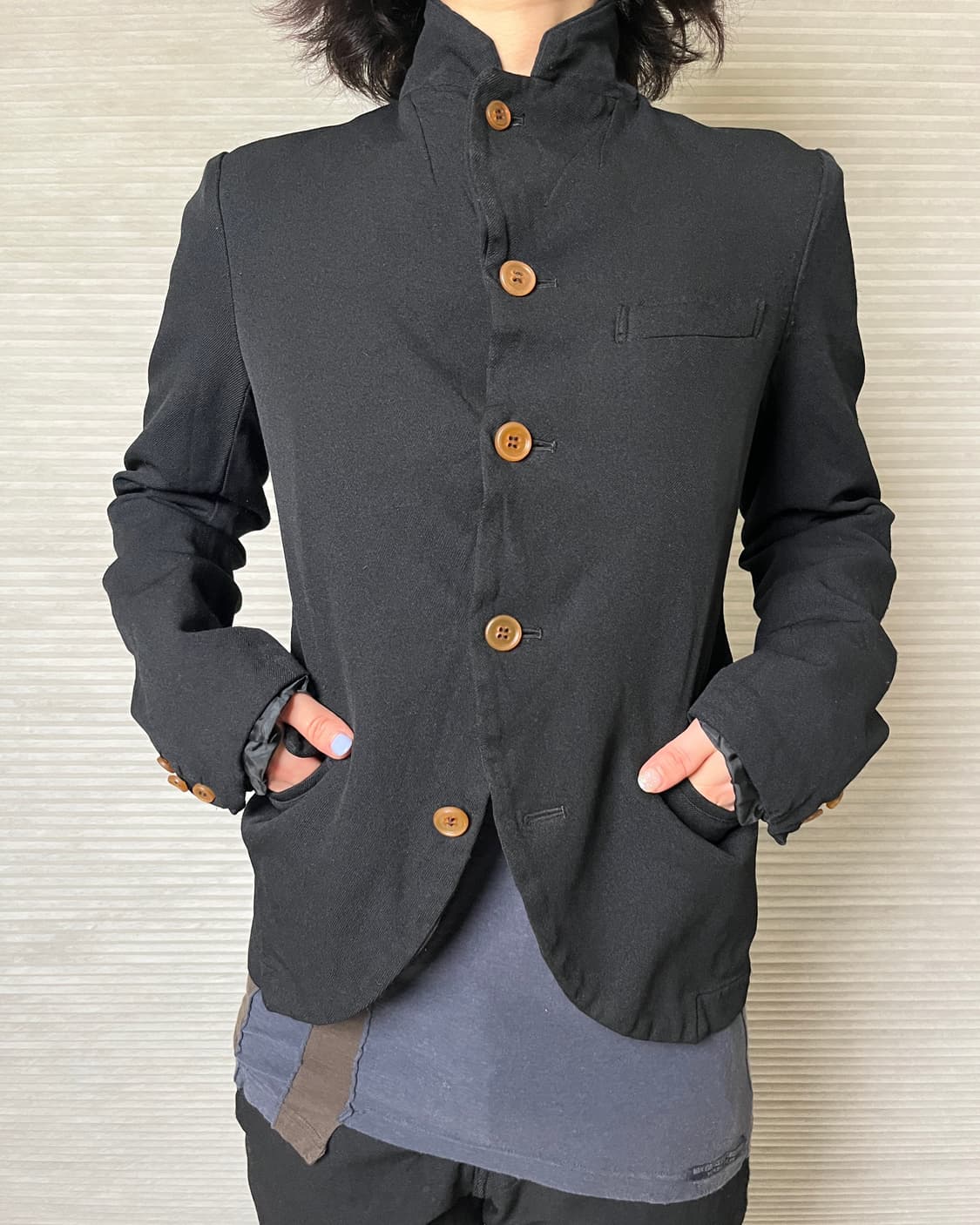 꼼데가르송 폴리 축융 테일러드 자켓 comme des garcons 상품이미지2
