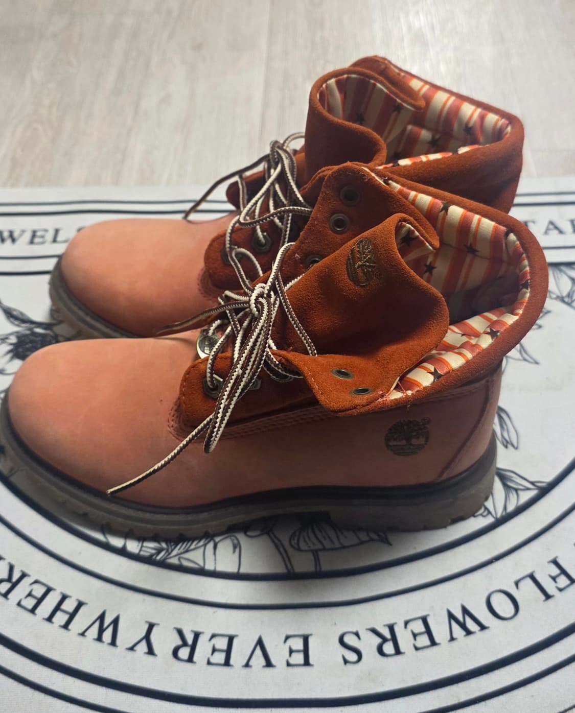 [225~230]팀버랜드 롤탑 부츠 핑크 여성부츠 상품이미지3