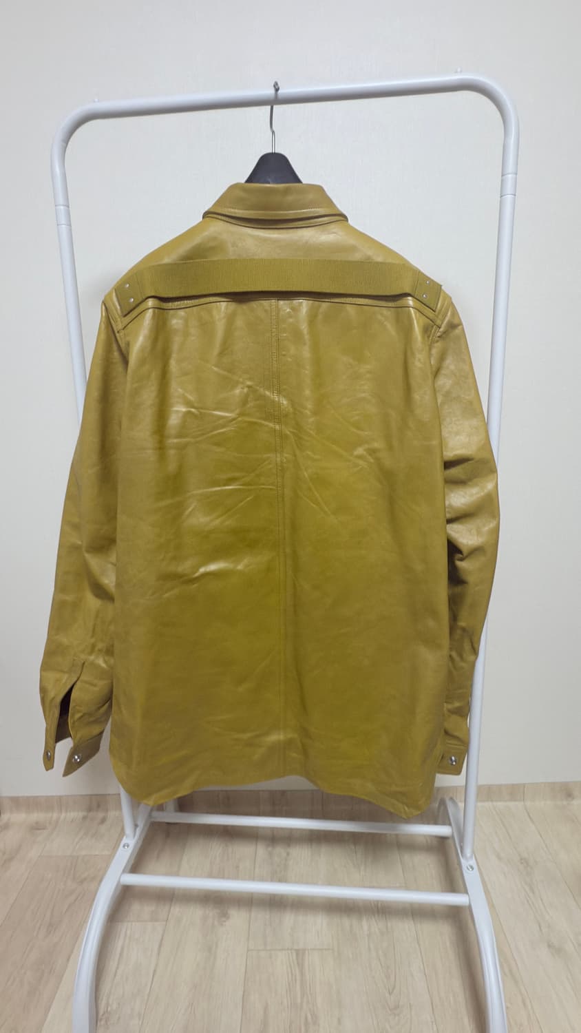 릭오웬스 22ss 레더셔츠자켓 머스터드 50 상품이미지2