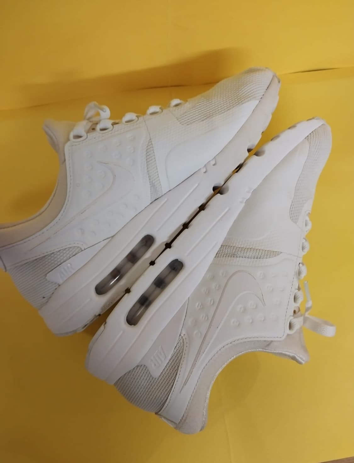 남성 나이키 에어맥스 제로 에센셜 트리플화이트 런닝화,운동화 (265) 상품이미지4