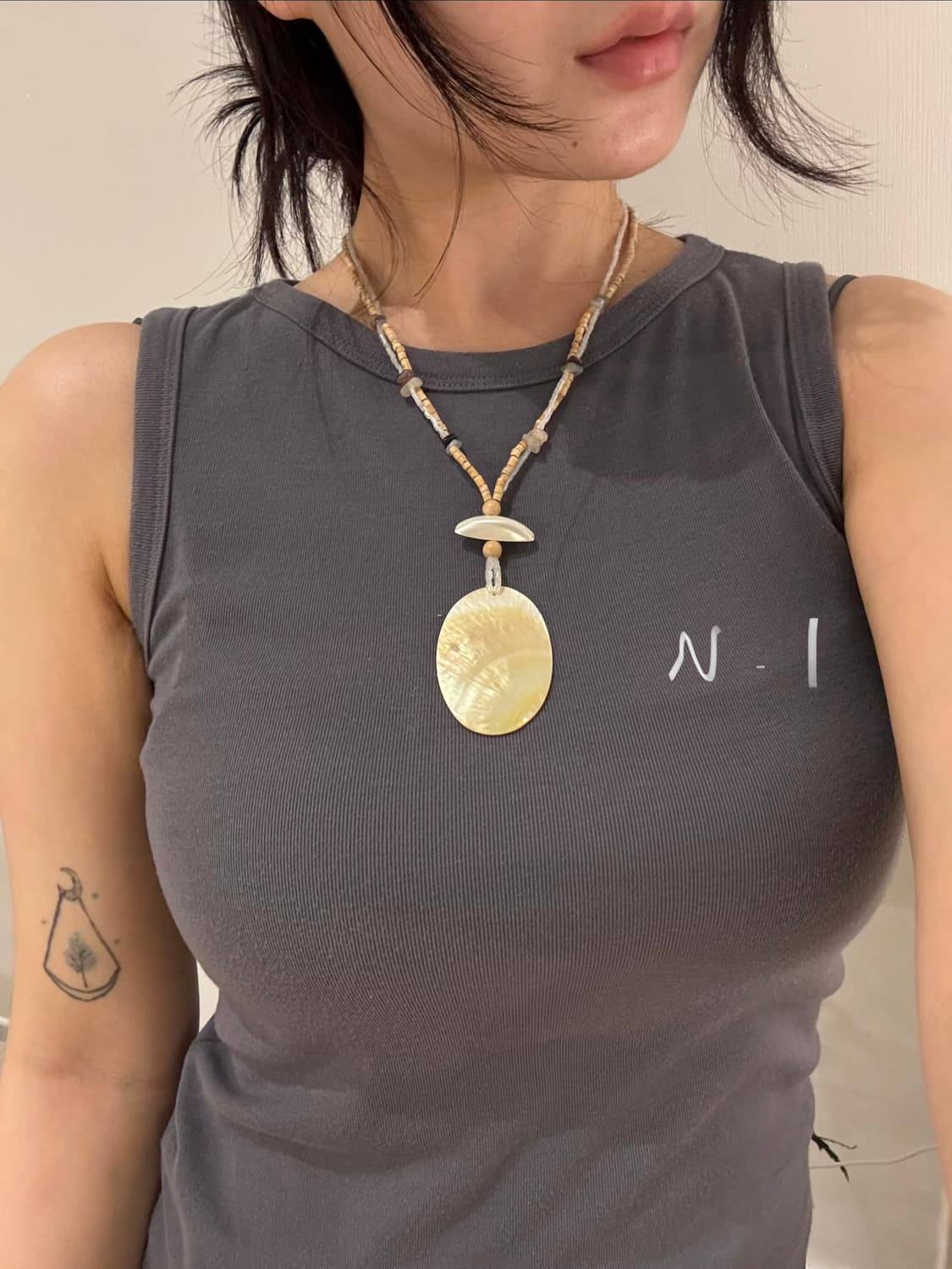 자개 빈티지목걸이 N.01 nacred necklace 상품이미지7