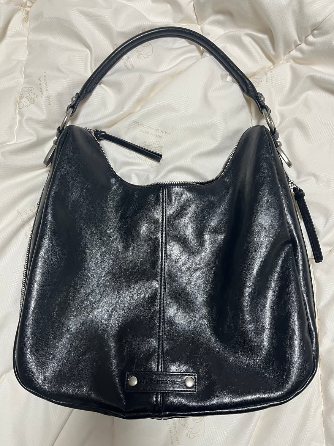 썬번프로젝트 더블 포켓 숄더백 블랙 새상품 컨디션 상품이미지6