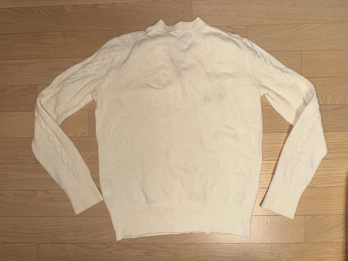 빈폴 케이블 꽈배기 니트 가디건 (아이보리) 90 상품이미지2