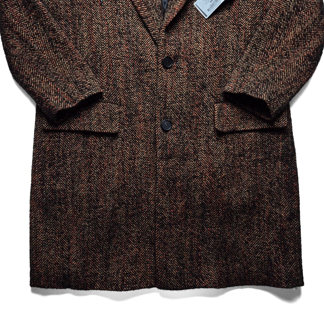 [새상품][105] 시스템 헤링본 울혼방 코트 상품이미지5