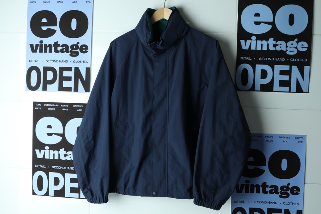 (L-XL) 유니클로 집업 바람막이 점퍼자켓 우븐 네이비-H32684 상품이미지2