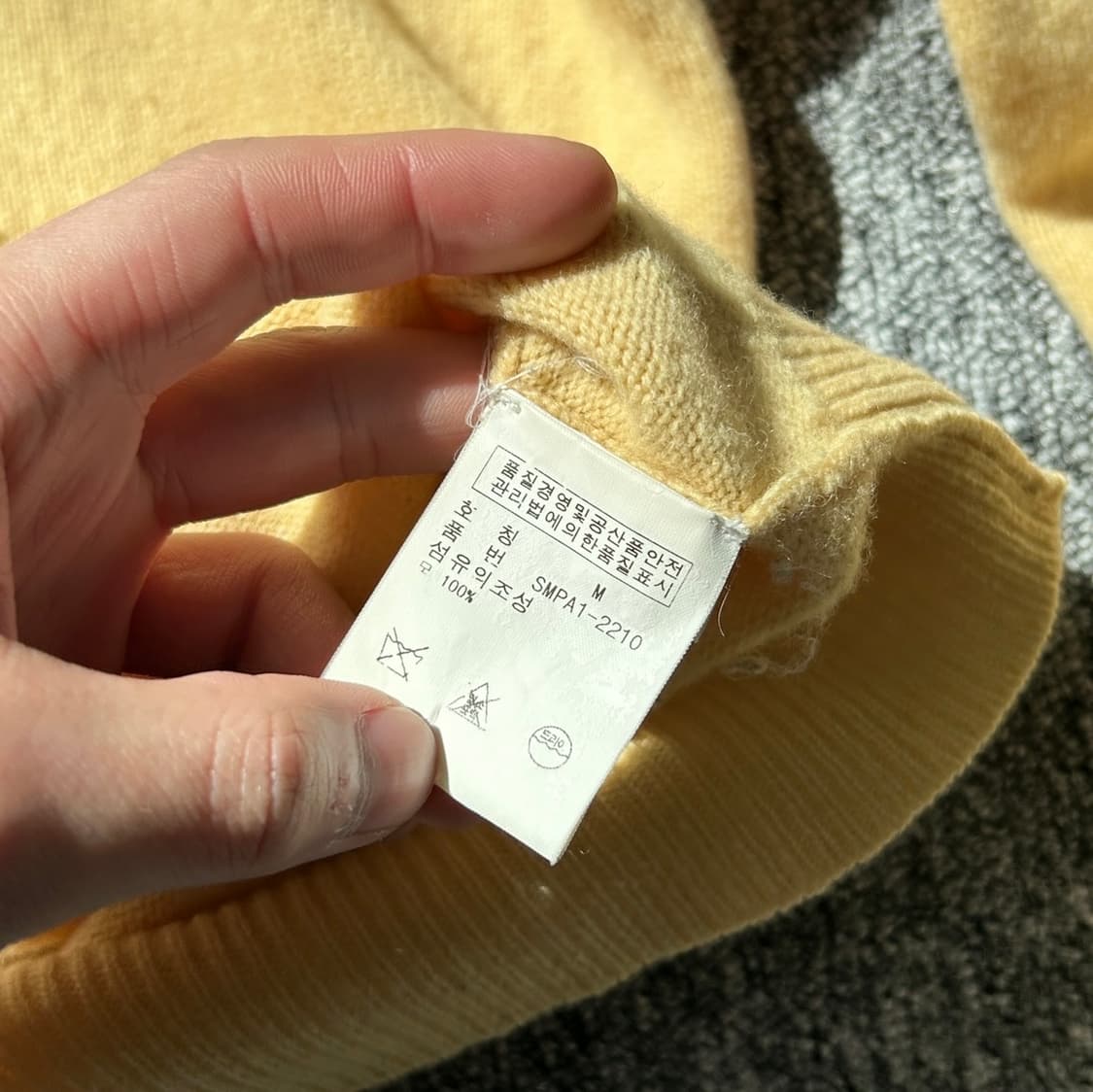 폴로 랄프로렌 램스울 옐로우 니트  상품이미지8