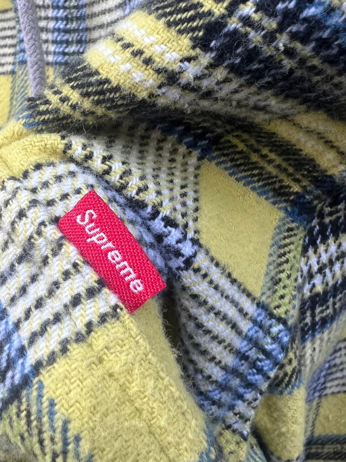 Supreme SS18 Hooded Plaid Flannel Shirt 상품이미지5