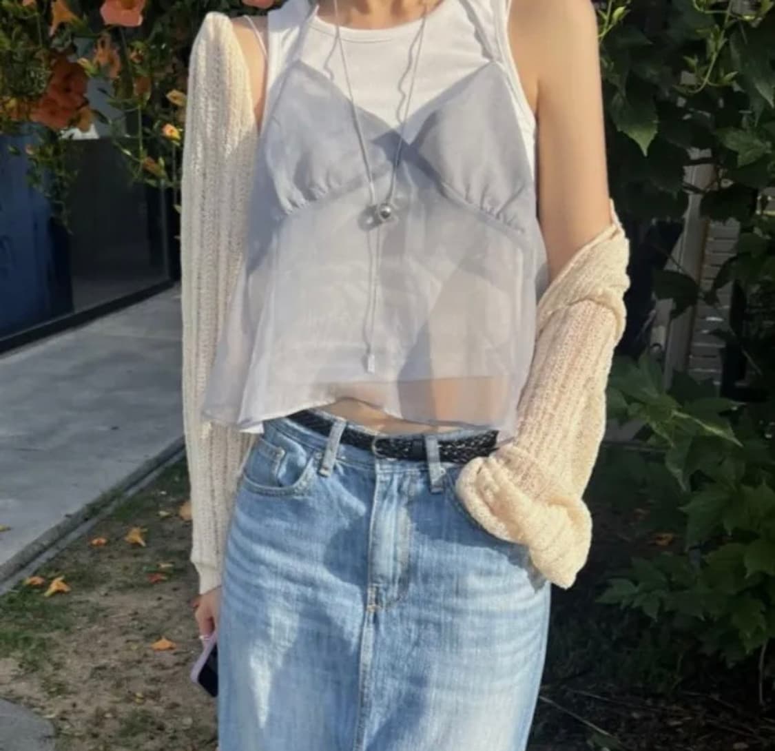 레이어드 뷔스티에 탑 상품이미지3