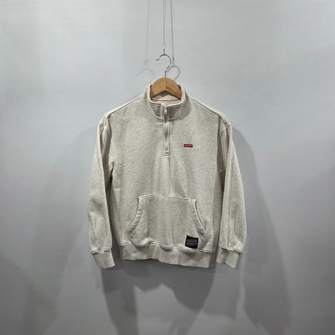 아이스비스킷 키즈 풀오버 하프집업 맨투맨 155 상품이미지1