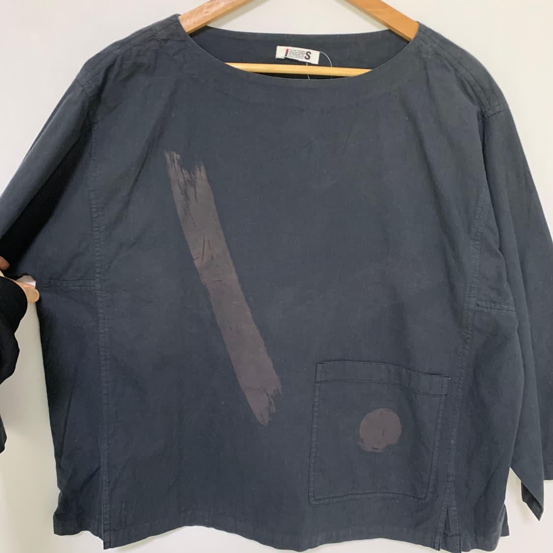 이세이미야케 빈티지 워시드 차콜 빈티지 7부 롱슬리브 긴팔 티셔츠 상품이미지3