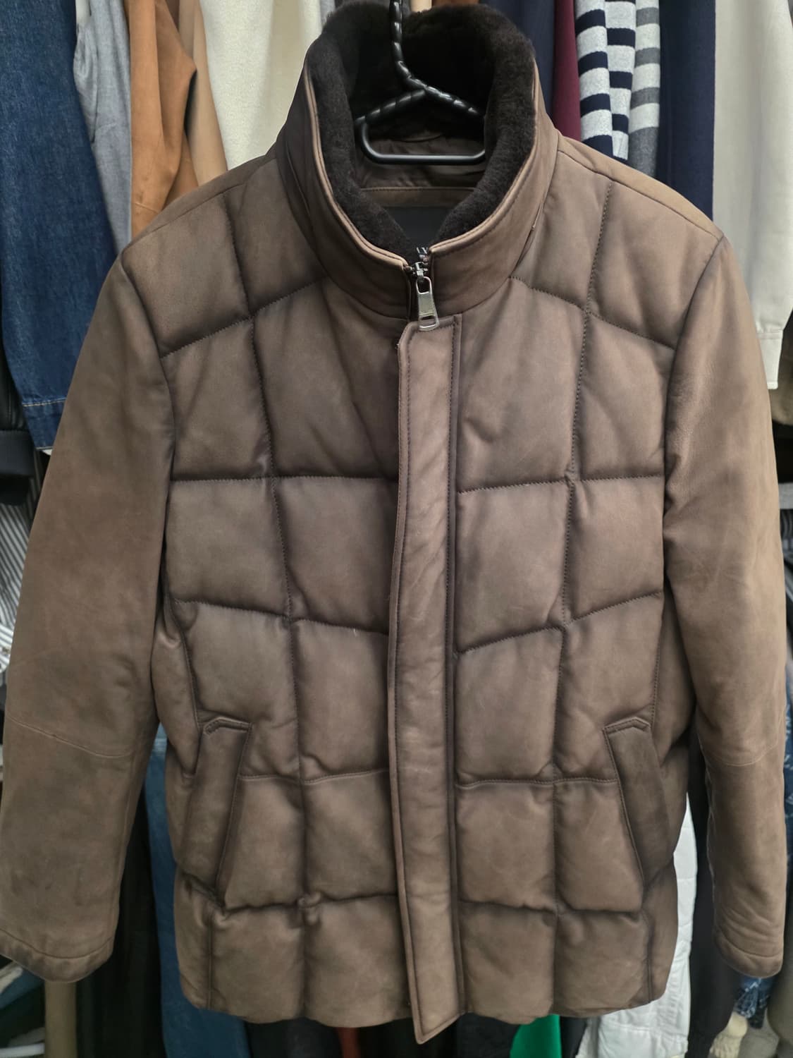 갤럭시 램스킨 파티나 가죽패딩 자켓 팔아요 상품이미지2