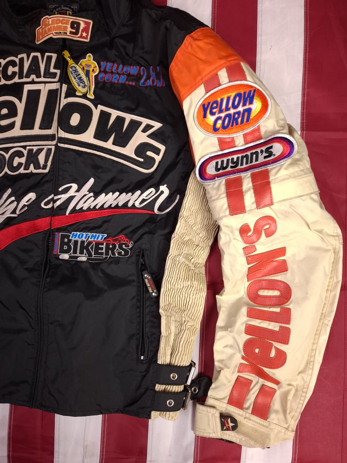 오리지날 옐로우콘 슬래지해머 레이싱 라이더자켓 상품이미지2