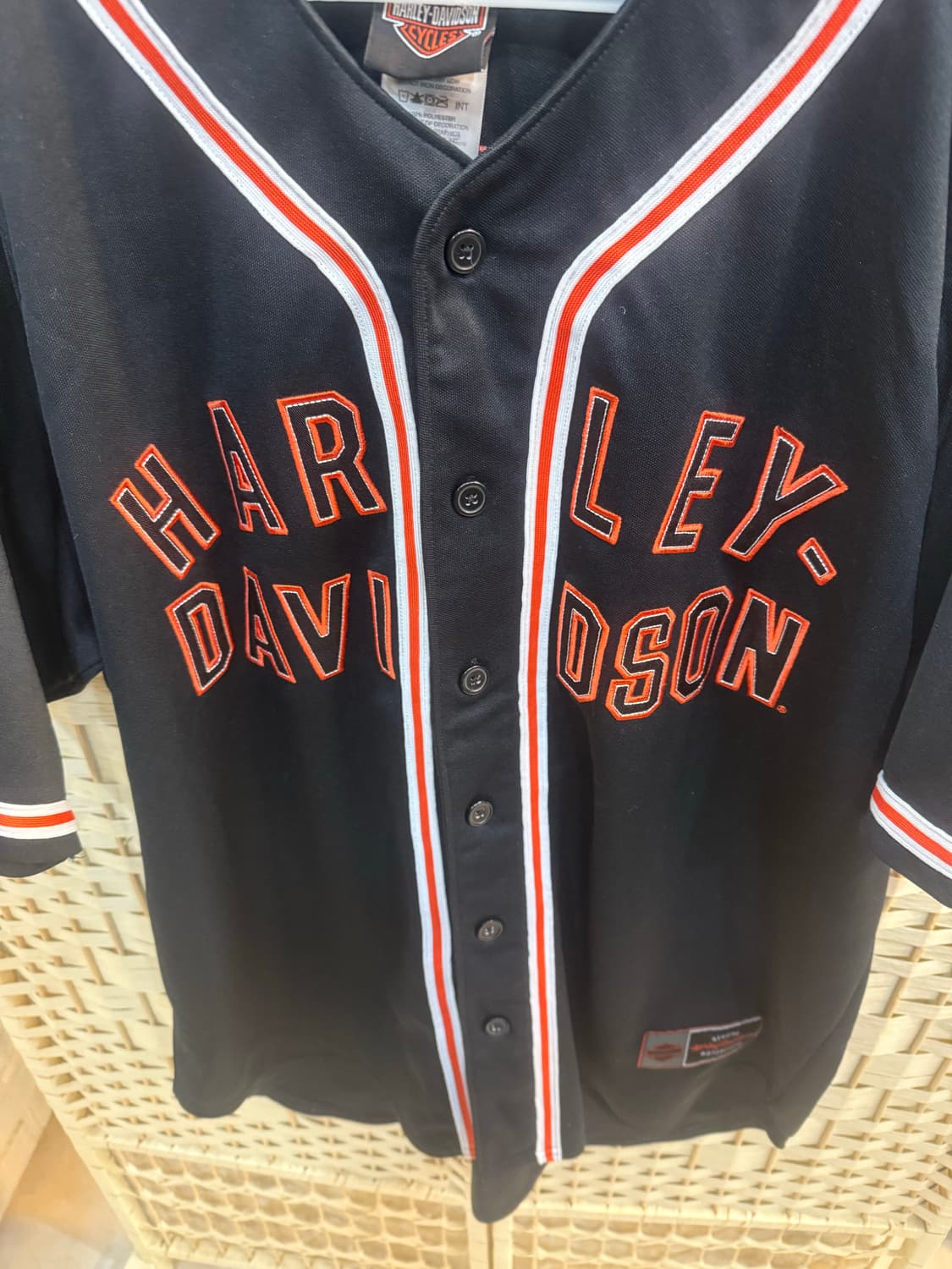 100-105 정품 할리데이비슨 베이스볼 저지 셔츠 팝니다 상품이미지2