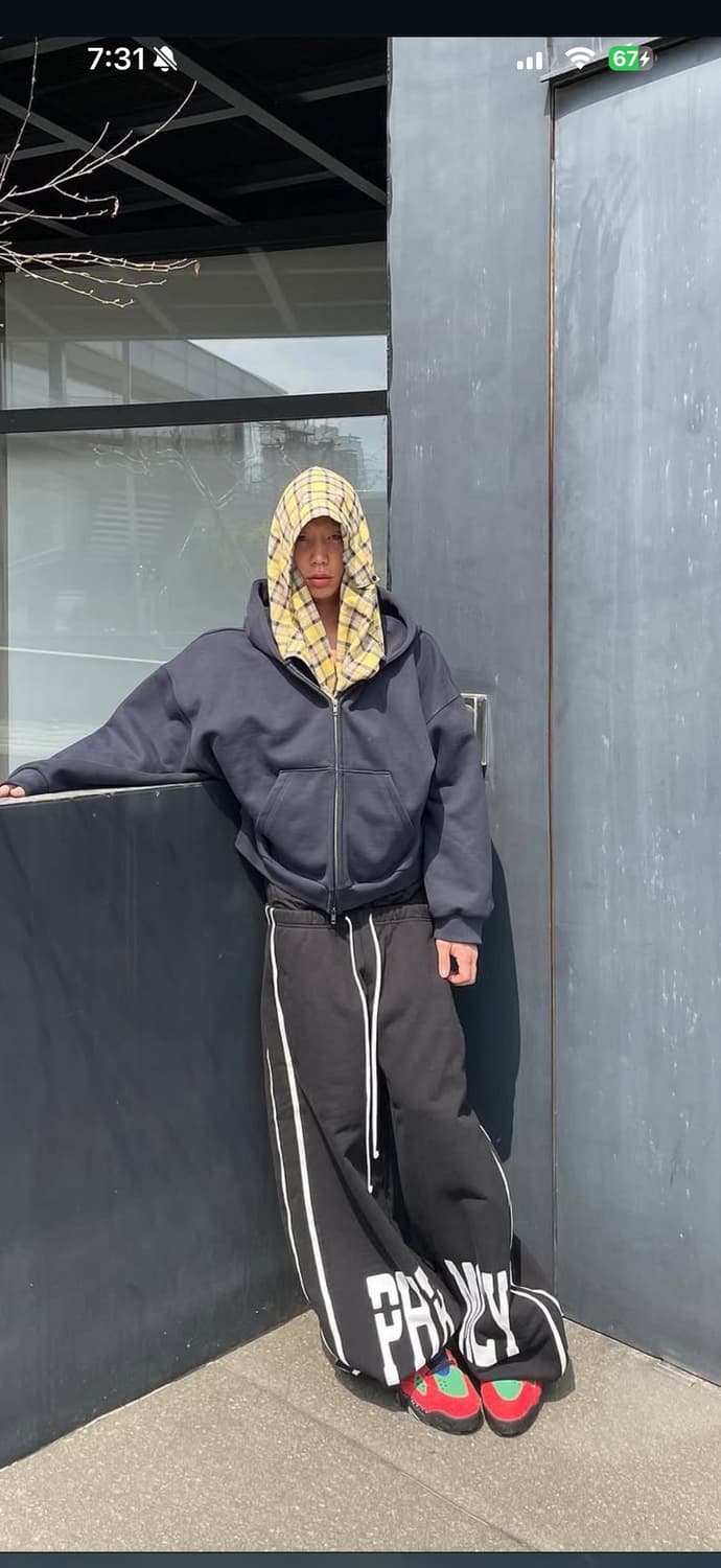 파이오니어스 체크셔츠 후드집업 상품이미지3