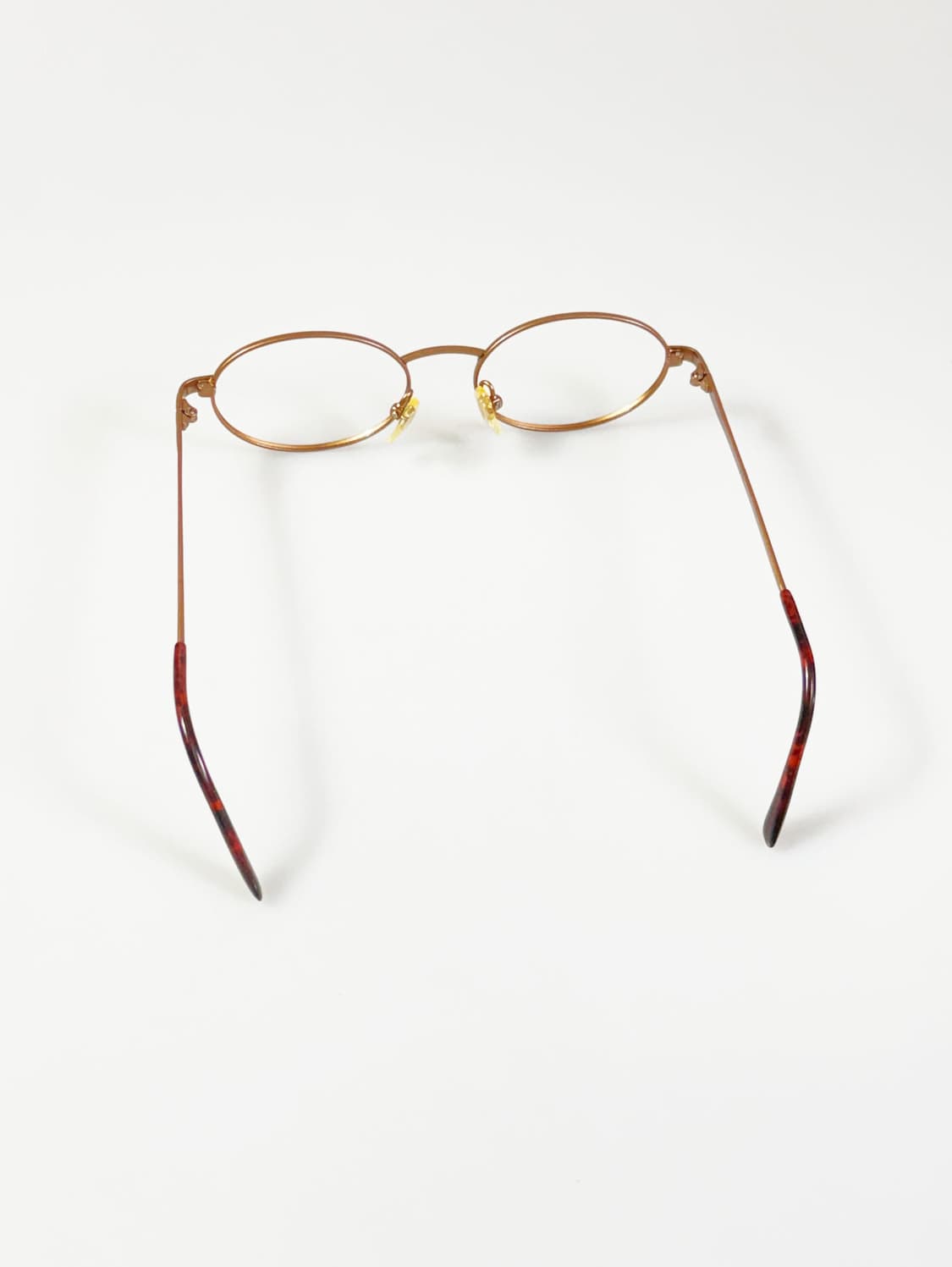90s BARHOMAN 브론즈 슬림 오벌 메탈 프레임 빈티지 안경 상품이미지5