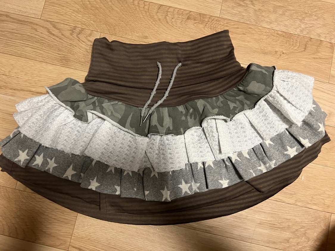 허그유어스킨 캉캉 레이어드 스커트 상품이미지2