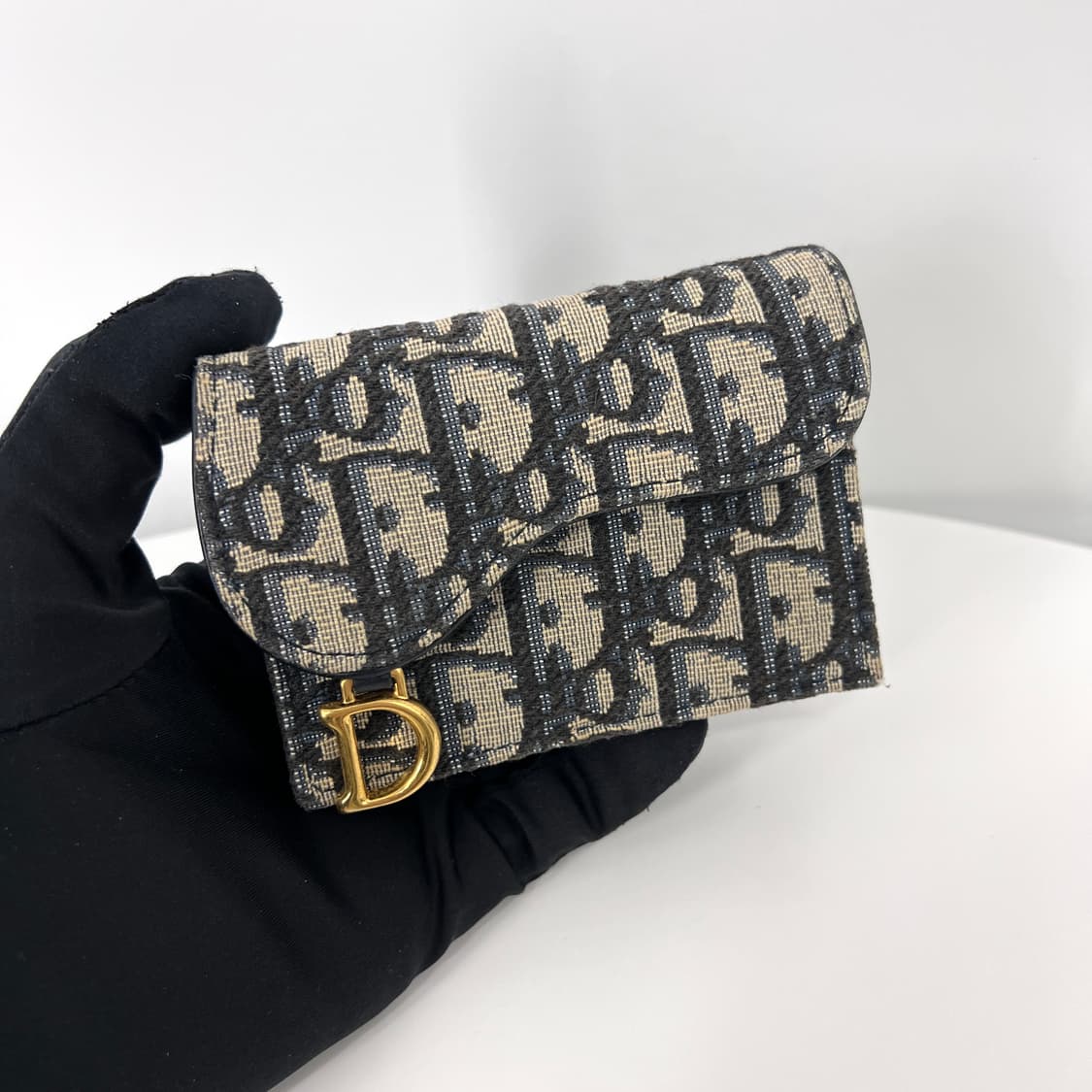 디올 오블리크 새들 여성 카드지갑 상품이미지4