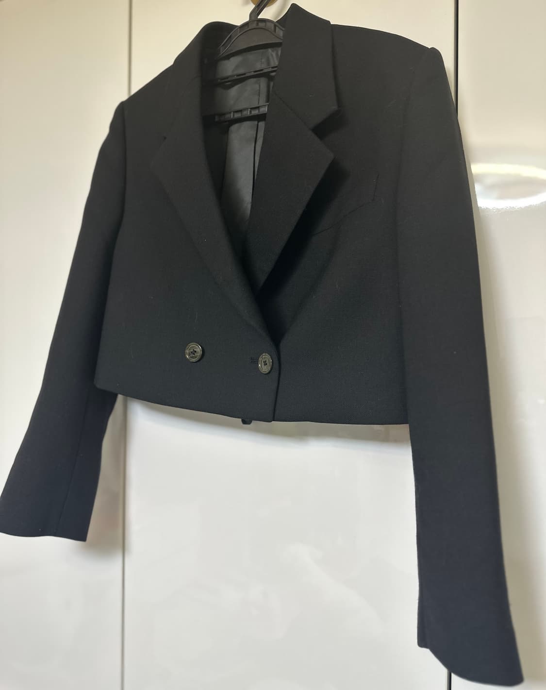 아크네스튜디오크롭 블랙 자켓 더블 버튼정품 상품이미지4