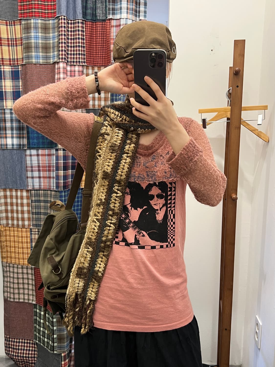 히스테릭글래머 핑크 니트 히스걸 롱 슬리브 상품이미지1