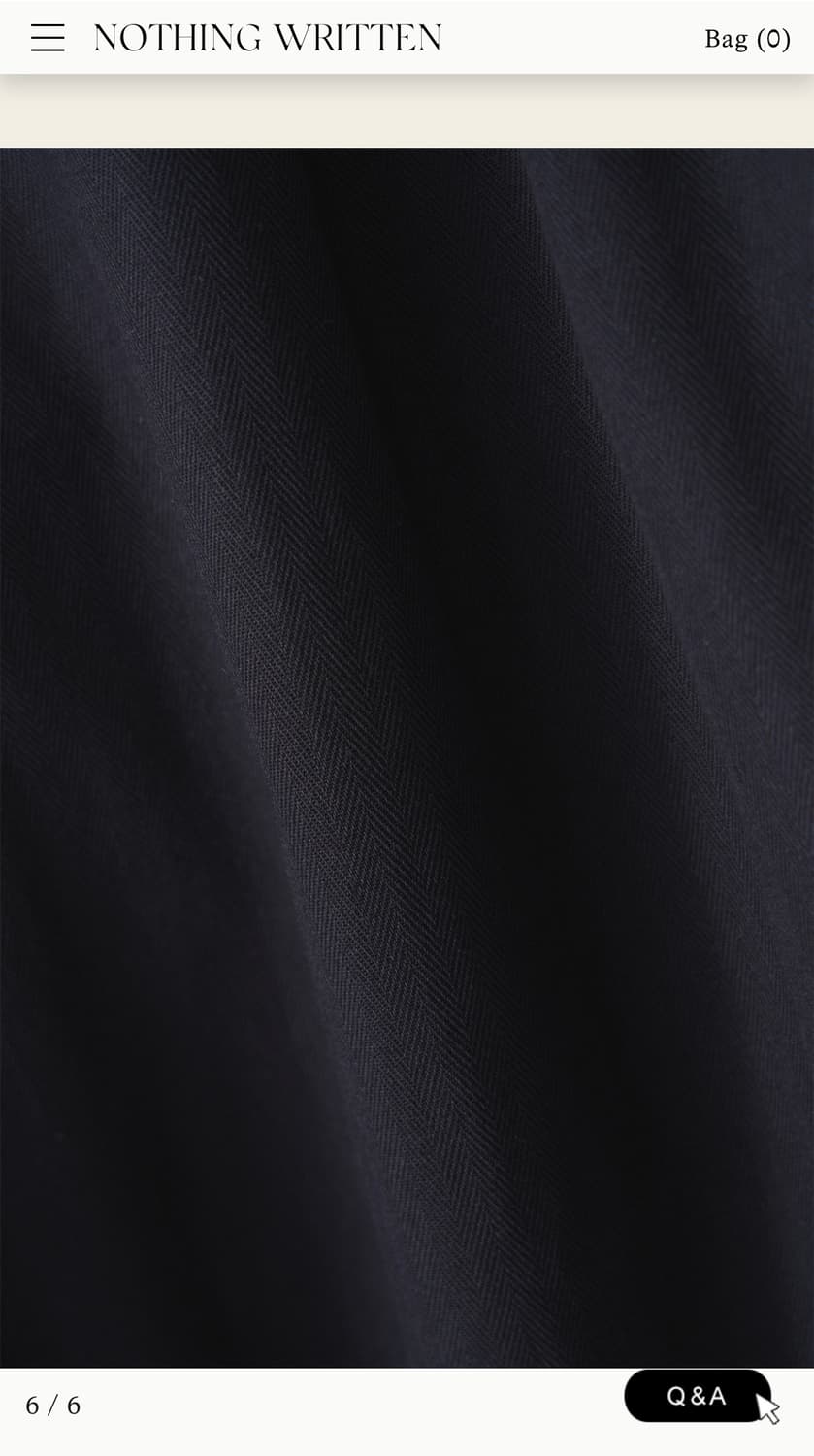 낫띵리튼 해링본 트라우저 네이비 M 상품이미지6