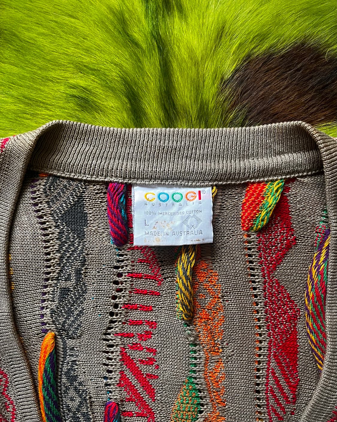 1990s COOGI Original Cable Knit Cardigan 상품이미지4