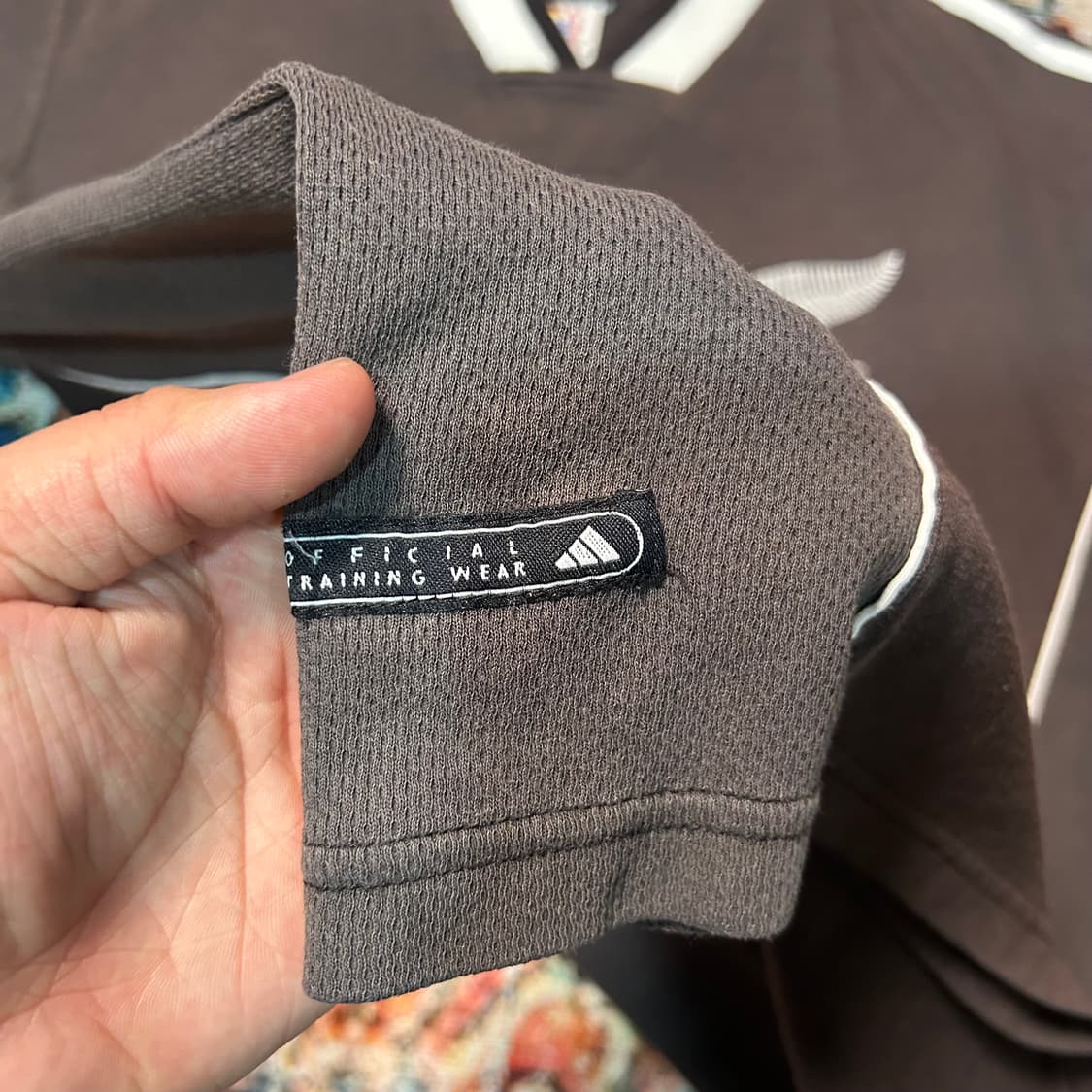 [L] 00s 아디다스 뉴질랜드 올블랙 럭비 반팔 상품이미지4