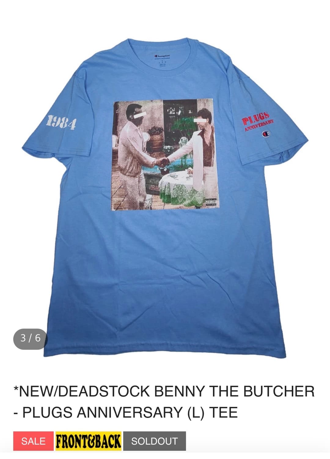 챔피온 BENNY THE BUTCHER 티 L 상품이미지1