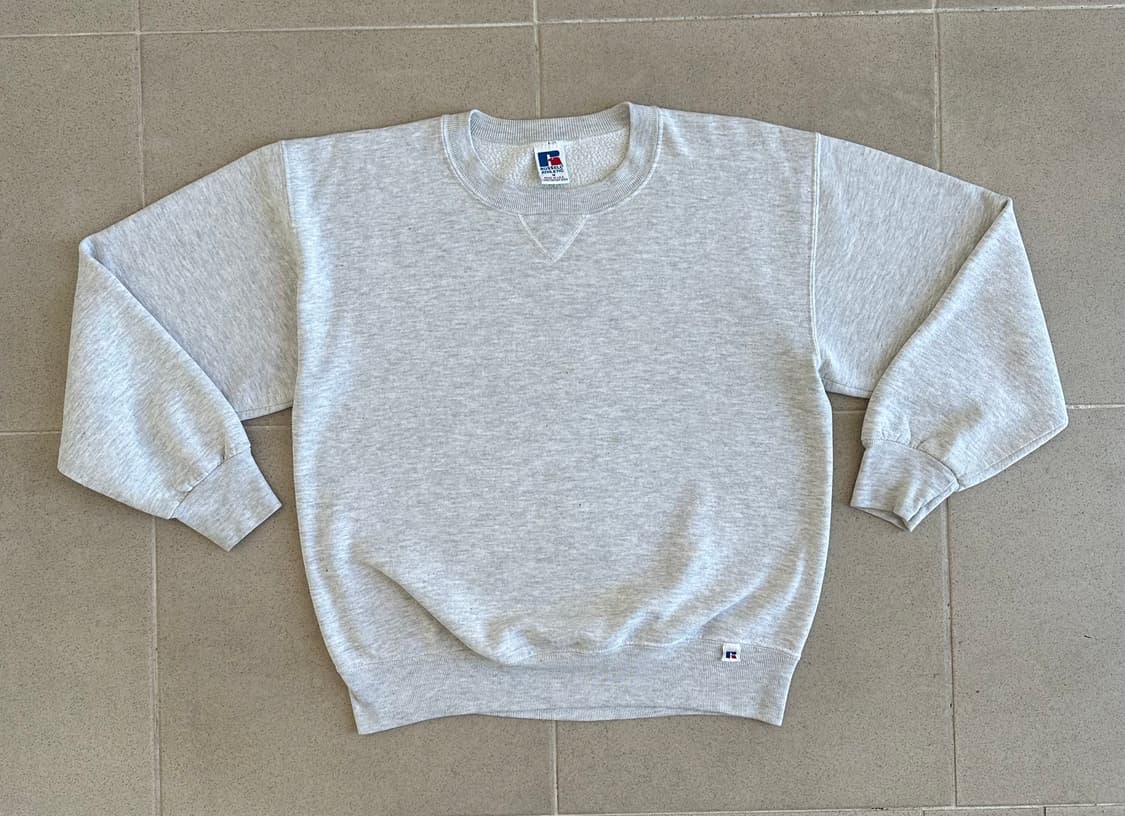 90s 빈티지 러셀 스웻셔츠 그레이 M USA 상품이미지1