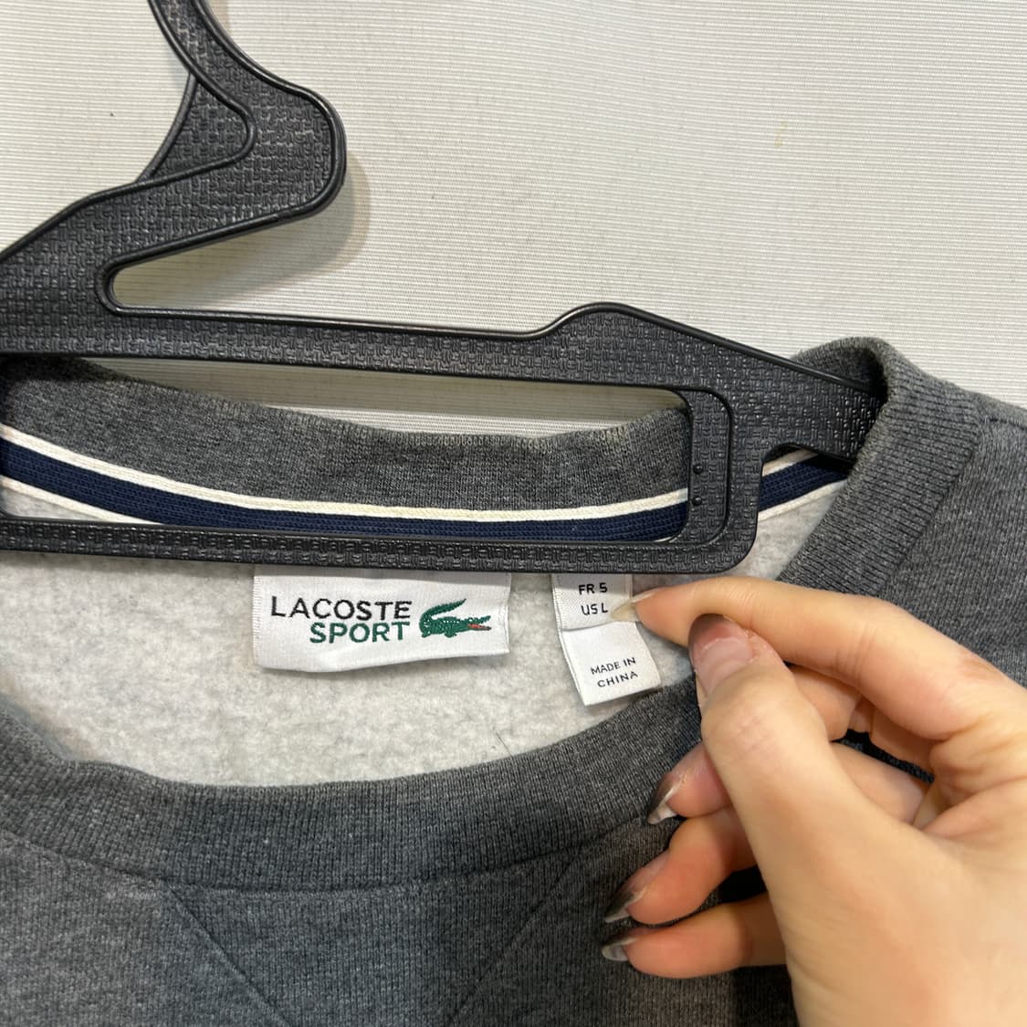 라코스테 남성 기모 맨투맨 L  상품이미지2