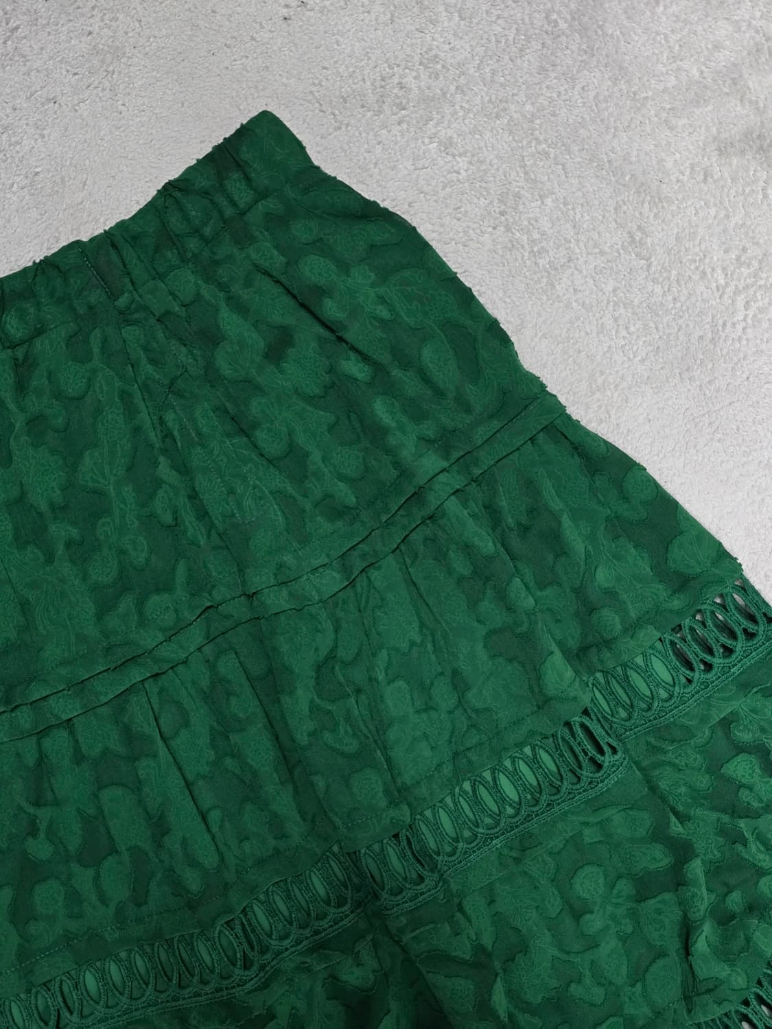 Anna sui 안나수이 네이비 자카드 롱 스커트 상품이미지3