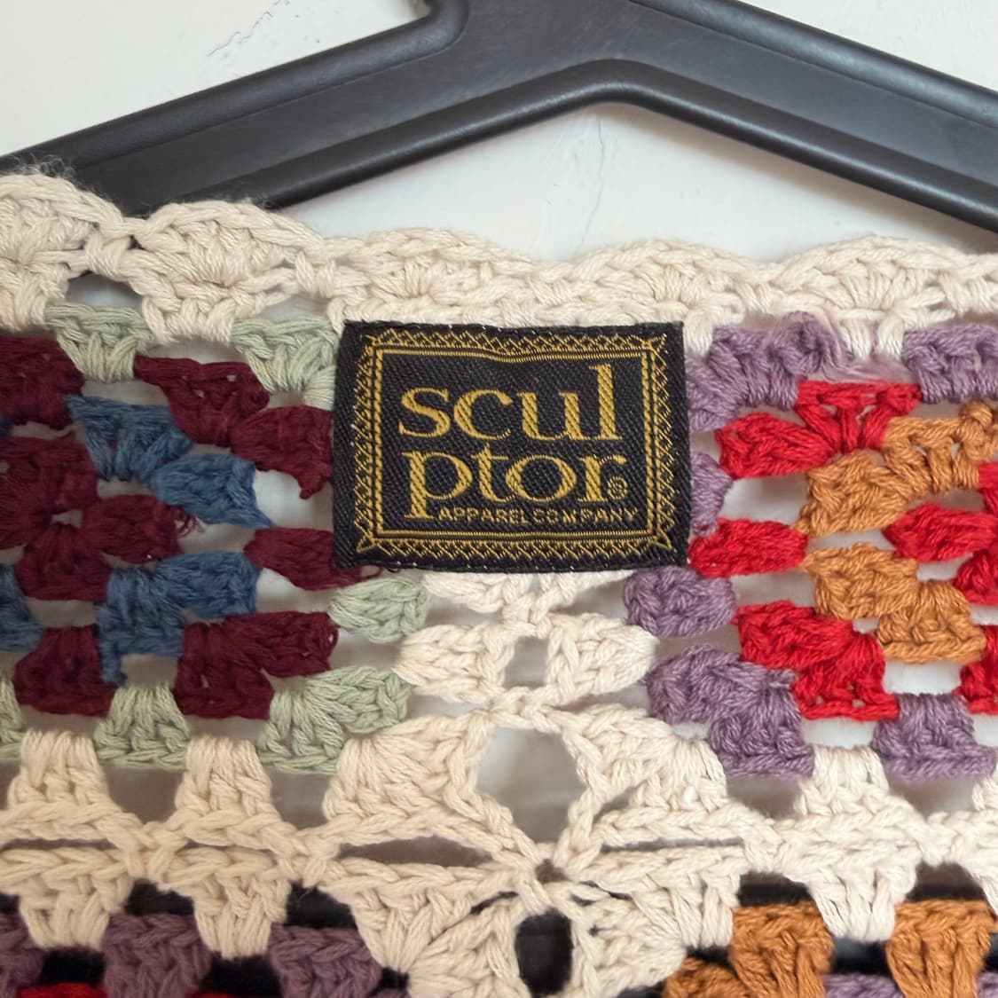 스컬프터(SCULPTOR) 핸드메이드 크로셰 볼레로 탑 멀티 아이보리 상품이미지4