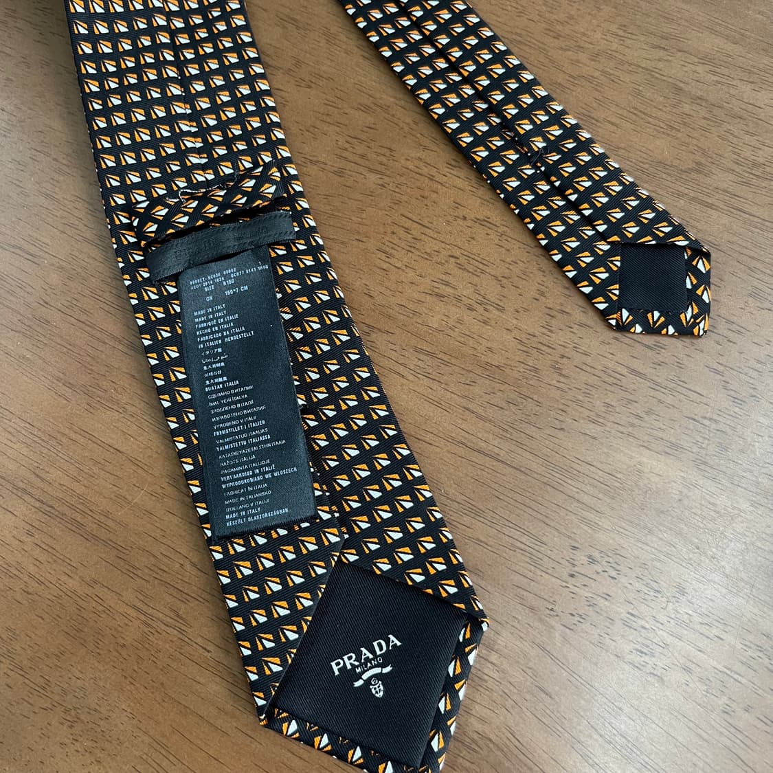 프라다 실크 넥타이 OS 상품이미지5