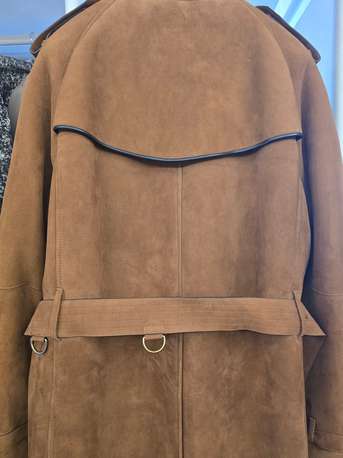 버버리 카멜 스웨이드 무스탕 롱 코트 50사이즈 상품이미지4