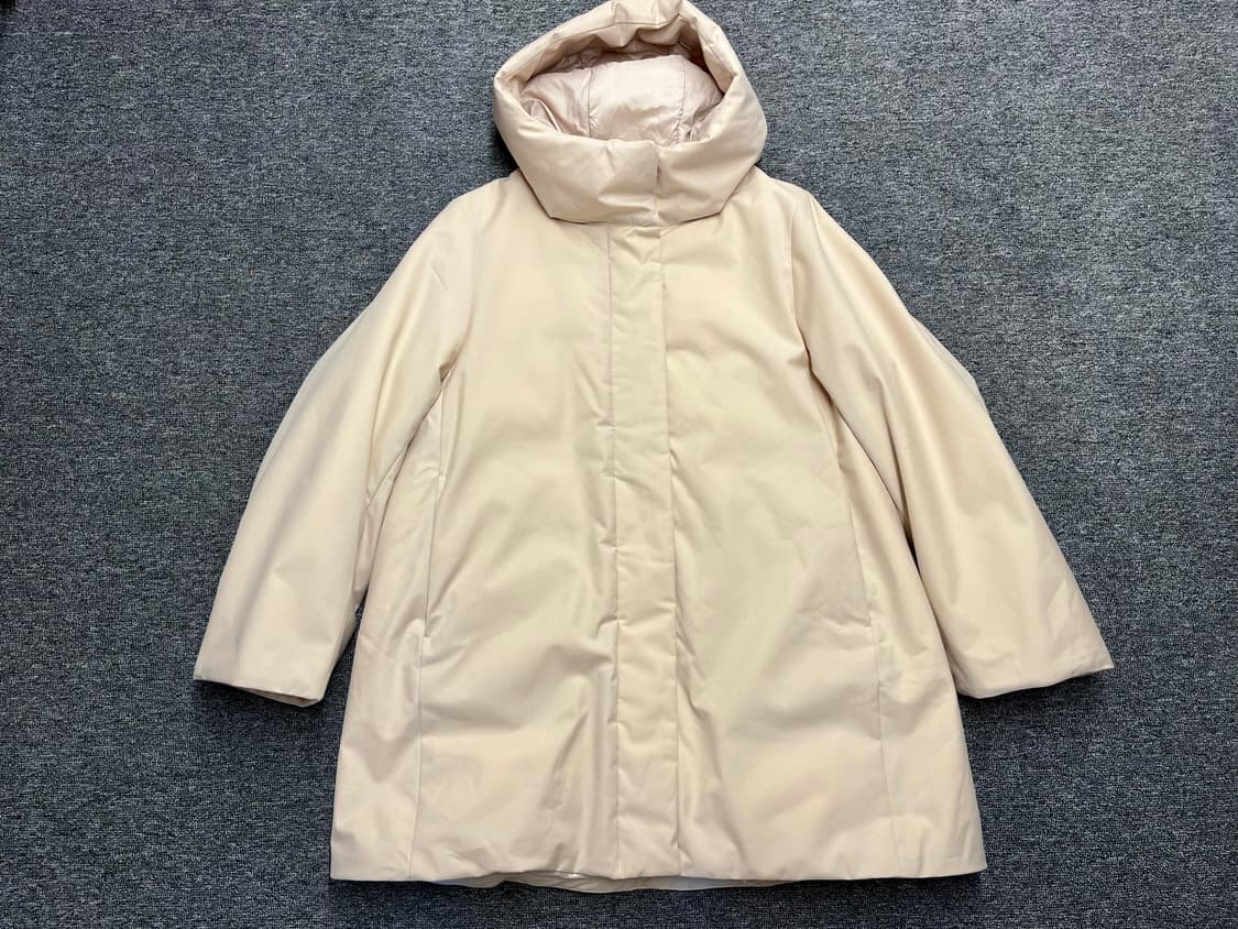 [66] 유니클로 여성 후드 다운 패딩코트 L  상품이미지1