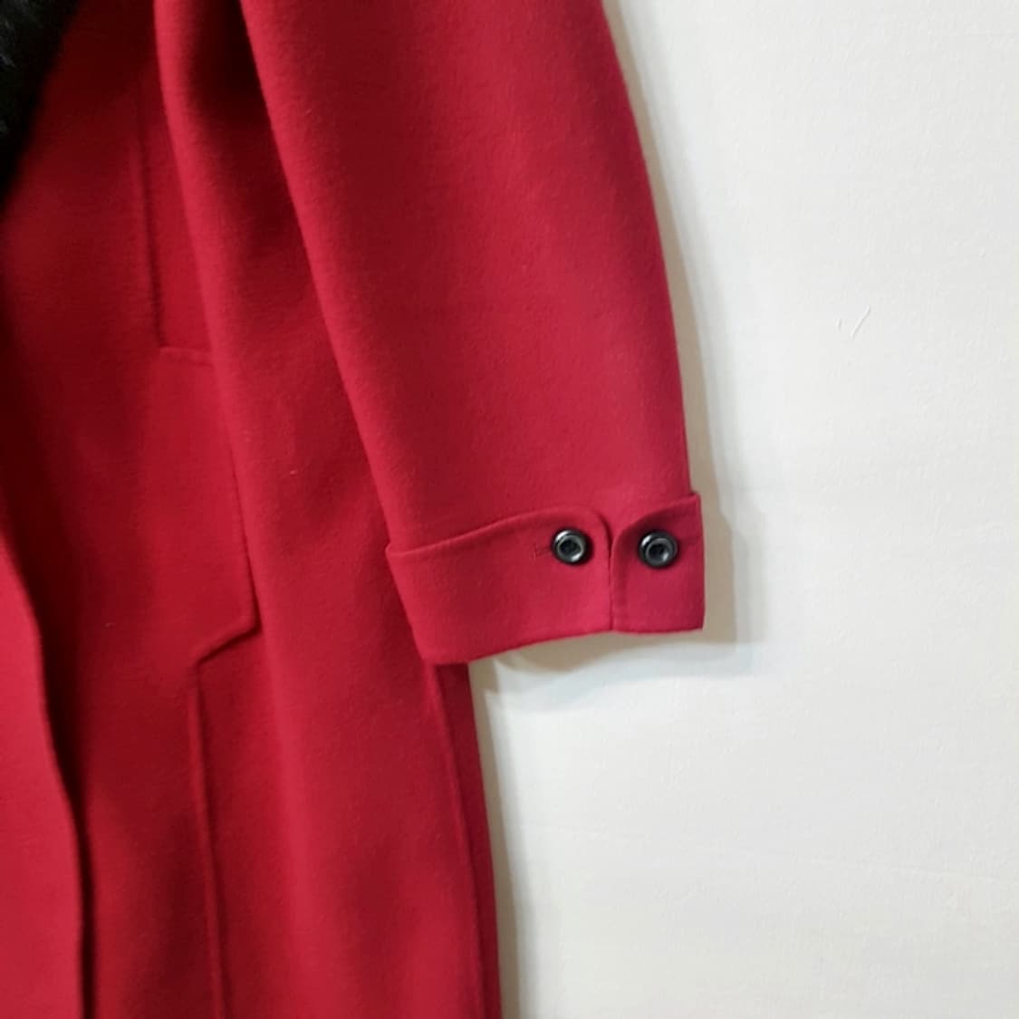 Cremona 캐시미어 100% 코트 레드 상품이미지6