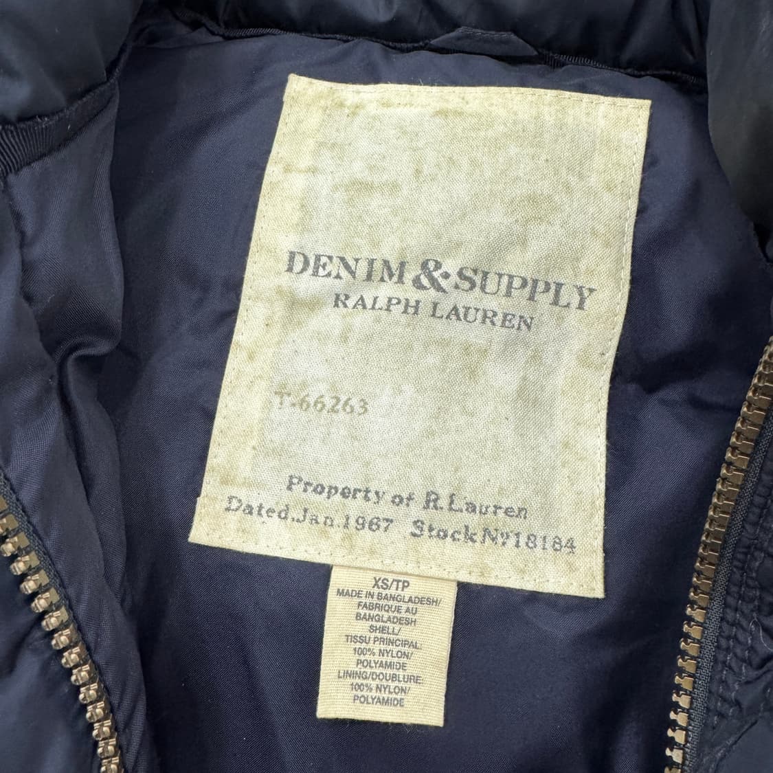 여성용 XS 폴로 랄프로렌 데님앤서플라이 덕다운 더플 패딩 베스트 자켓  상품이미지4